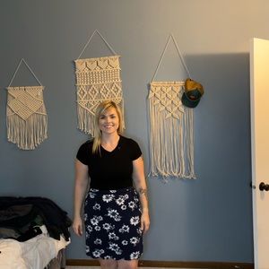 Skies are Blue Scalloped Skirt - size XL